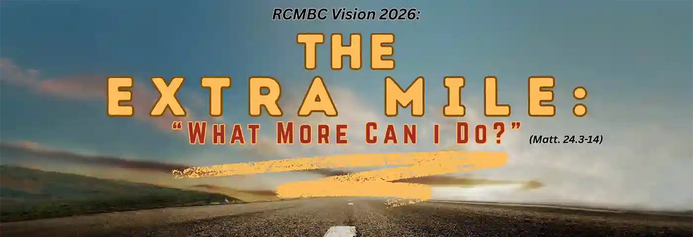 a wide road with a blue sky at sunset with 2026 Vision - The Extra Mile What More Can I Do