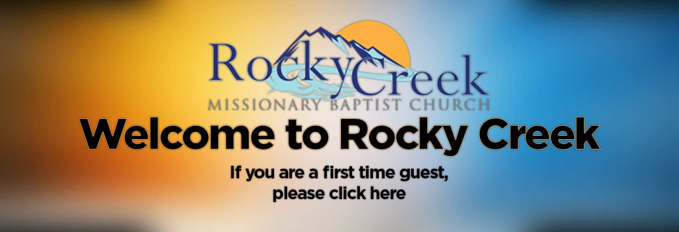 an invitation banner for fiirst time guests. cliick for more informatioin
