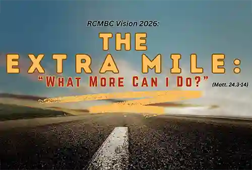 a wide road with a blue sky at sunset with 2026 Vision - The Extra Mile What More Can I Do