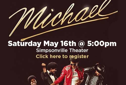 an advertisement for a Couples Night Out to view the movie Michael. Click for details